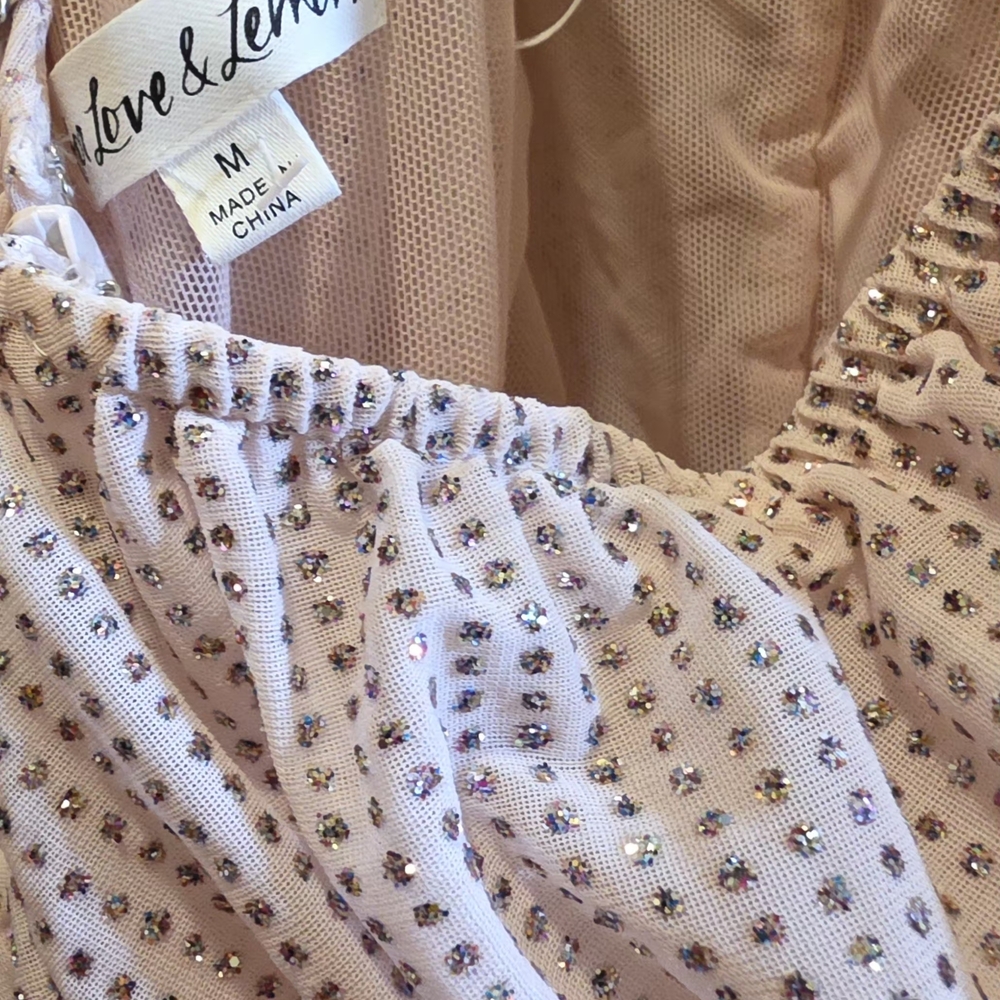 For Love And Lemons Blush Long Sleeve Dress - Picture 6 of 6